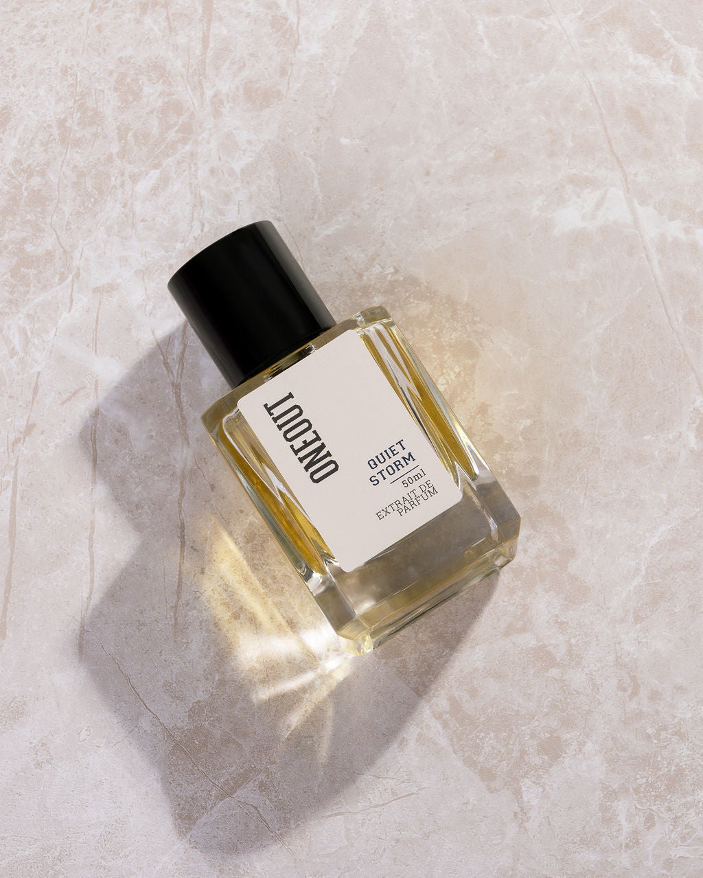 Quiet Storm masculine fragrance worn close to skin by ONEOUT Perfumes